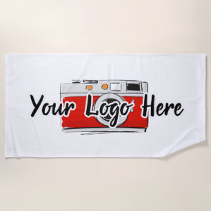 Toalha De Praia Logotipo da empresa personalizada Uso do logotipo