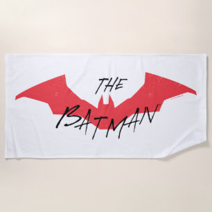 Toalha De Praia Logotipo de Bat Manuscrito de Batman