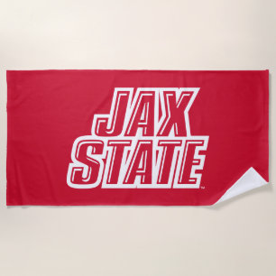 Toalha De Praia Logotipo JAX STATE da Universidade Estadual de Jac
