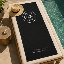 Toalha de Praia | Logotipo Personalizado à Beira d