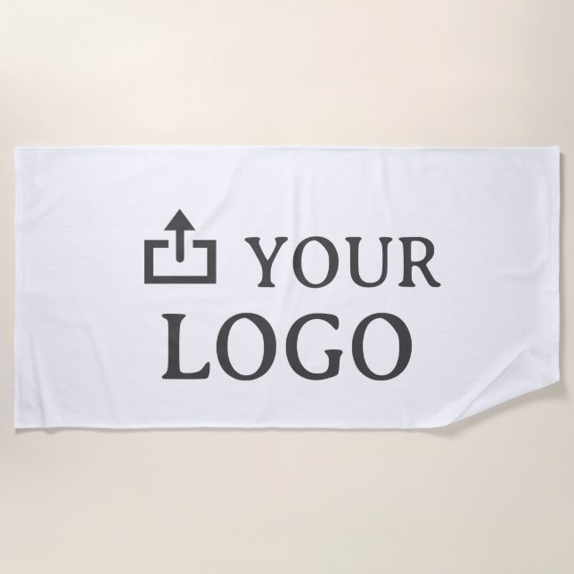Toalha De Praia Logotipo Personalizado da Empresa  (Frente)