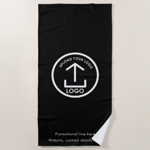 Toalha De Praia Logotipo personalizado e profissional de Promocion