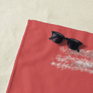 Toalha De Praia logotipo personalizado simples e elegante aqui emp
