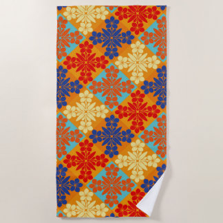 Toalha De Praia Lokanui hawaiian quilt plumeria