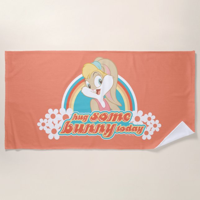 Toalha De Praia Lola Bunny Hug Algumas Coelhinhas Hoje (Frente)