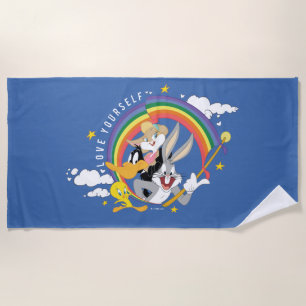 Toalha De Praia LOONEY TUNES™ - Ame seu Crachá de Orgulho