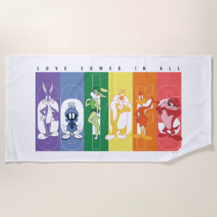 Toalha De Praia LOONEY TUNES™ - O amor vem em todas as cores