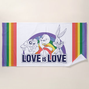 Toalha De Praia LOONEY TUNS™ - Amor é Amor