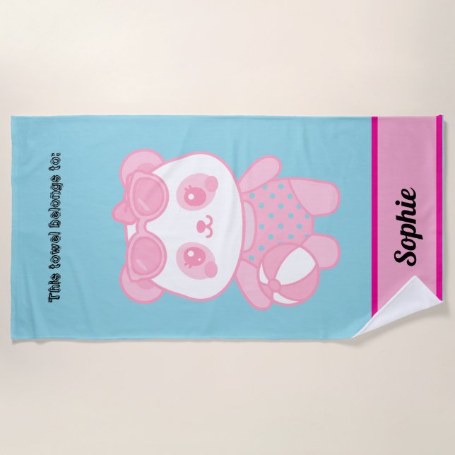 Toalha De Praia Lottus on the beach  (Frente)