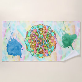 Toalha De Praia Lotus Mandala