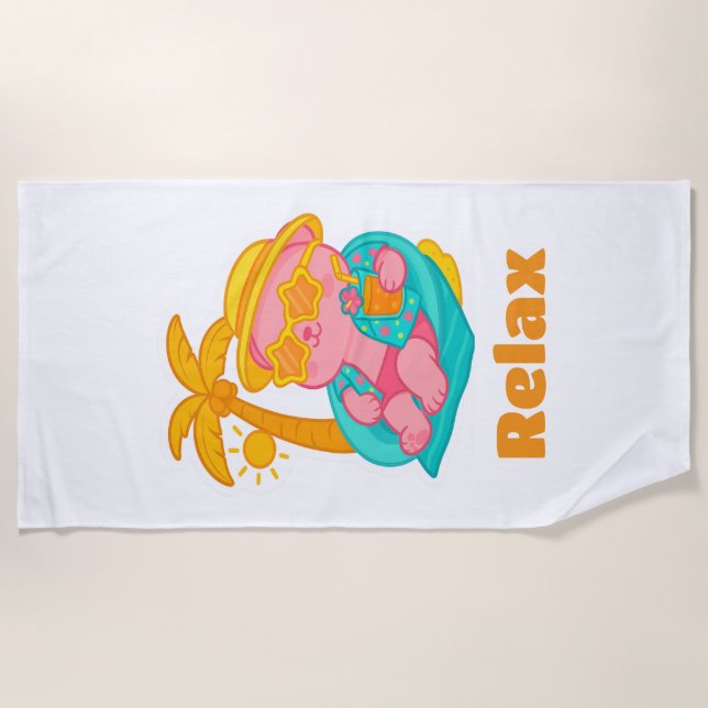Toalha De Praia  Lotus Relax Beach Towel (Frente)