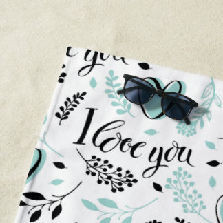 Toalha De Praia Love Beach Towel