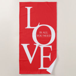 Toalha De Praia Love is all you need