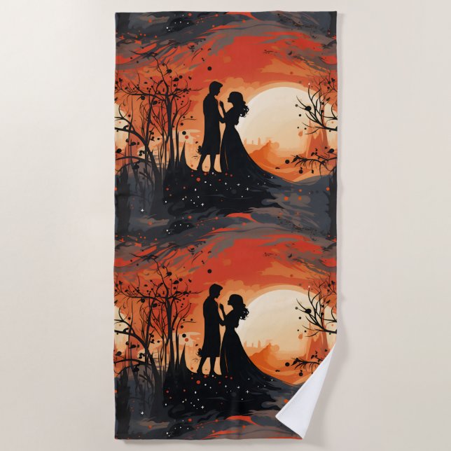 Toalha De Praia Loving Couple  (Frente)