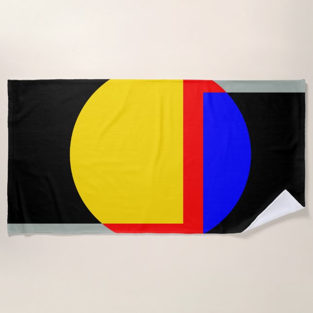 Toalha De Praia Lua cheio (Frente)