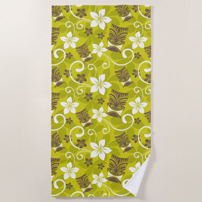 TOALHA DE PRAIA LUAU TIKI PADRÃO (Frente)