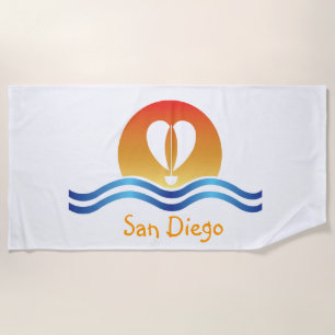 Toalha De Praia Luffers Sunset_Heart-Shaped Sail_San Diego