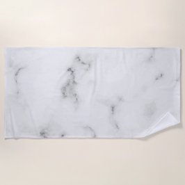 Toalha De Praia Luxury white marble texture