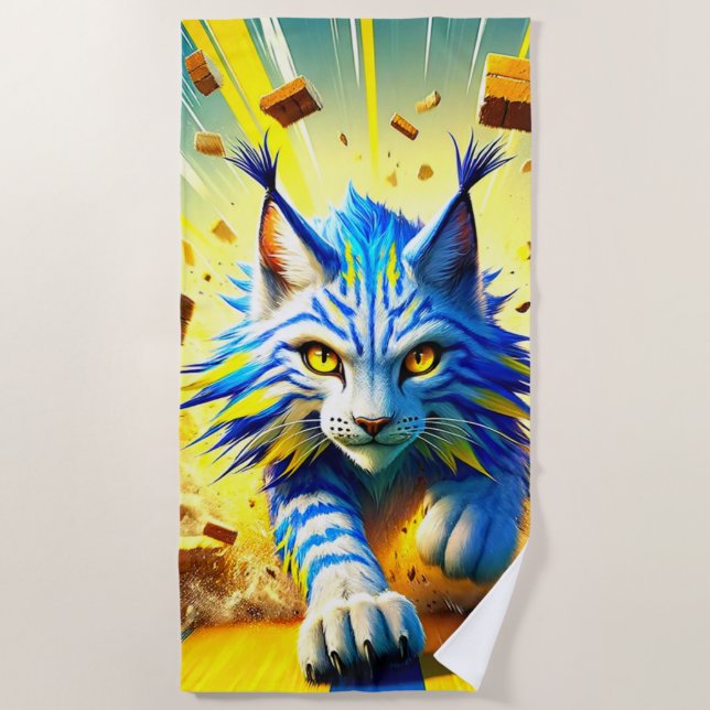 Toalha De Praia Lynx Art (Frente)