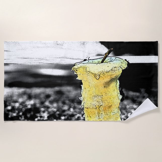 Toalha De Praia Maçã velha (Frente)