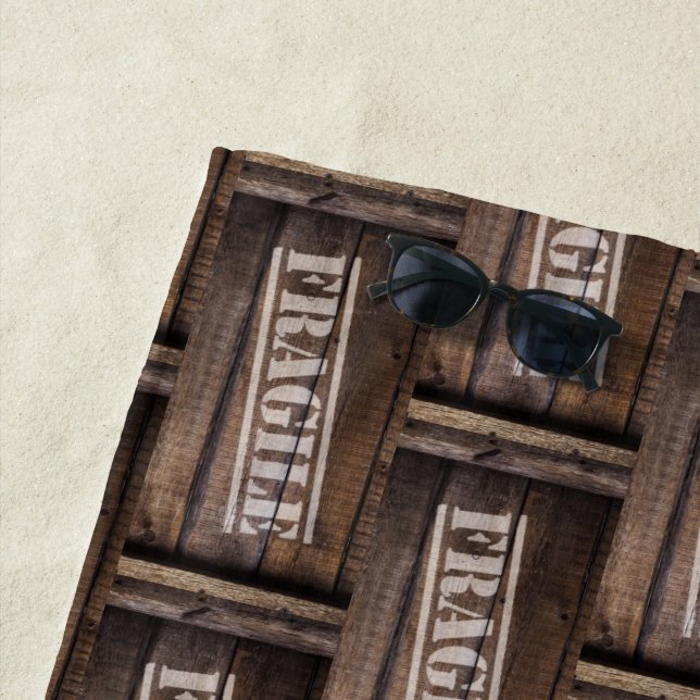 Toalha De Praia Madeira frágil crata de madeira castanha vinificad (In Situ)