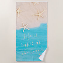 Madeira turquesa personalizada com Starfish Summer