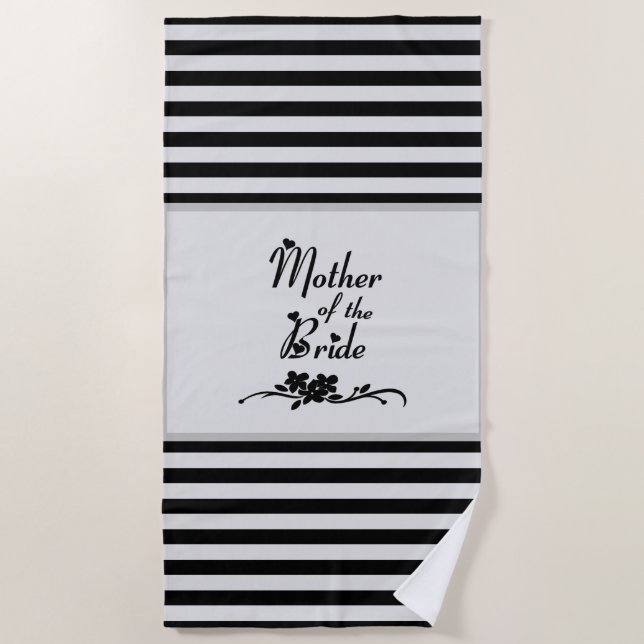 Toalha De Praia Mãe Clássica Da Noiva (Frente)