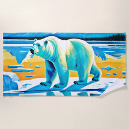 Toalha De Praia Majestade Polar: Paisagem Ártica