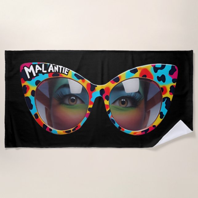 Toalha De Praia MAL ANTIE / Crazy Aunt Afrikaanse Humor (Frente)