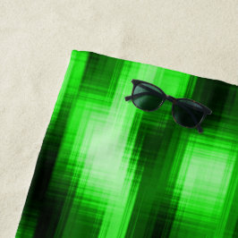 Toalha De Praia Manchado verde e preto pastilhas de vidro