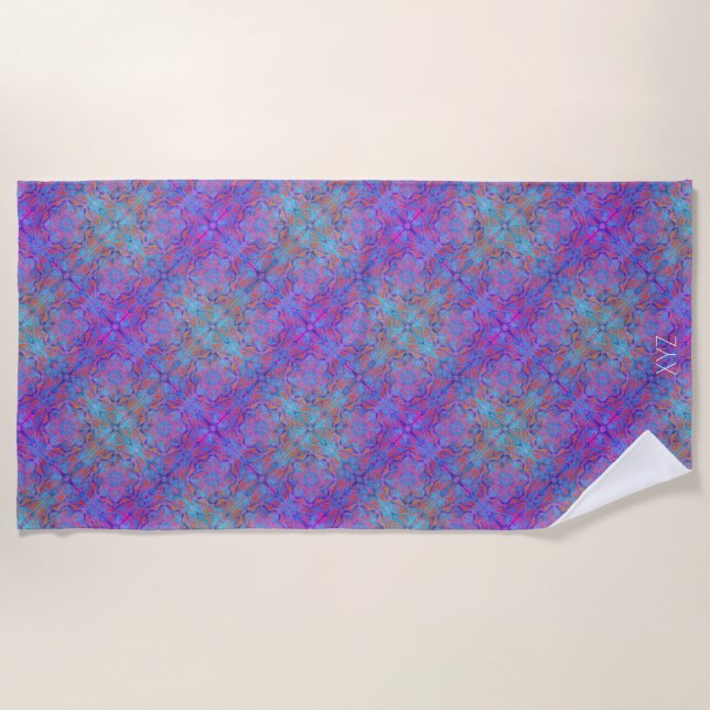 Toalha De Praia Mandala Em Repetir Torre Praia (Frente)