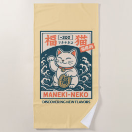 Toalha De Praia Maneki-Neko