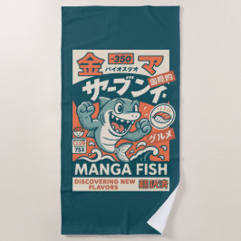 Toalha De Praia Manga Fish