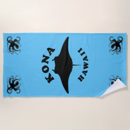 Toalha De Praia Manta Ray Diving em Kona, Havaí