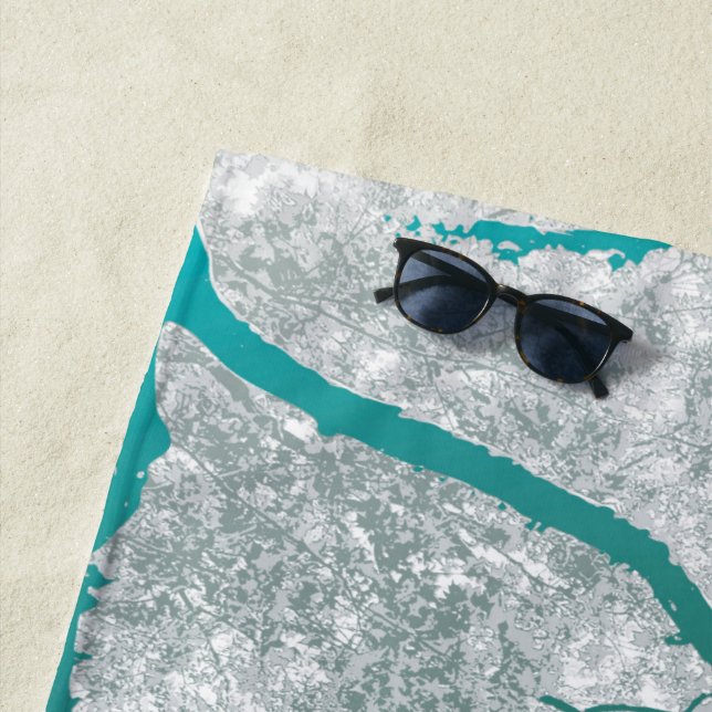 Toalha De Praia Mapa de Árvores 3 (In Situ)