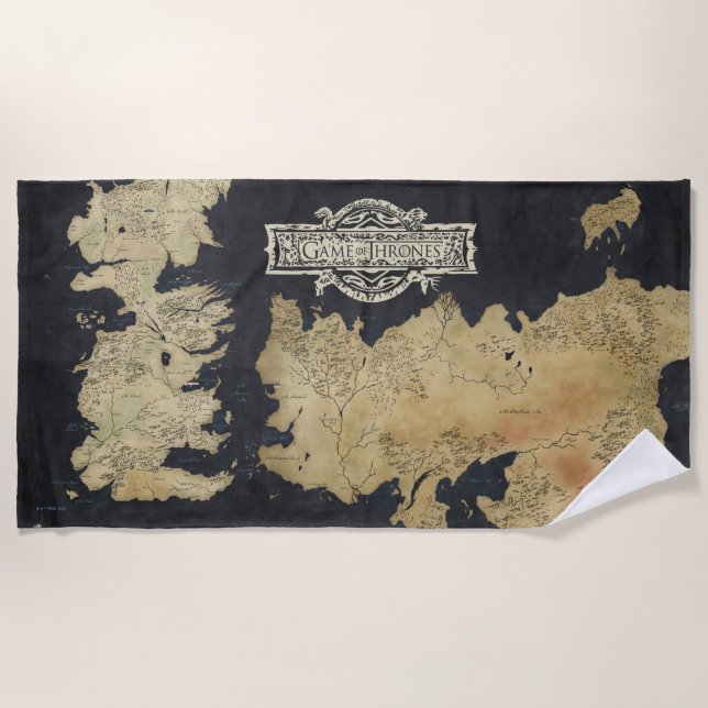 Toalha De Praia Mapa de Westeros (Frente)