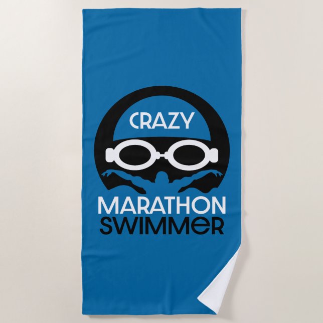 Toalha De Praia Marathon Endurance Swimmer (Frente)