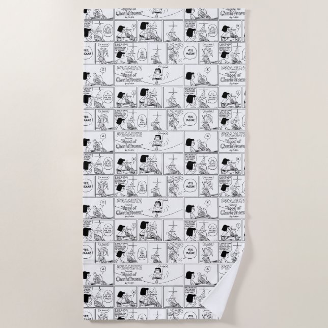 Toalha De Praia Marcie & Peppermint Patty Na Sala De Aula (Frente)