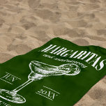 Toalha De Praia Margaritas E Matrimony Personalizaram Bachelorette<br><div class="desc">Mergulhe na comemoração com nossas Margaritas e Matrimony Personalizaram Bachelorette Beach Towel - o epítome do estilo e do conforto para suas próximas festividades na praia. Essa toalha de praia é a escolha ideal para as festas de solteira que combinam as damas de honra, dando vida ao espírito de uma...</div>