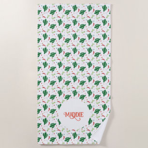 Toalha De Praia Margaritas, Pimentos Chili e Cactus Fiesta