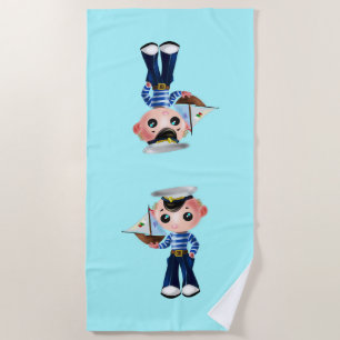 Toalha De Praia Marinheiro Bonito