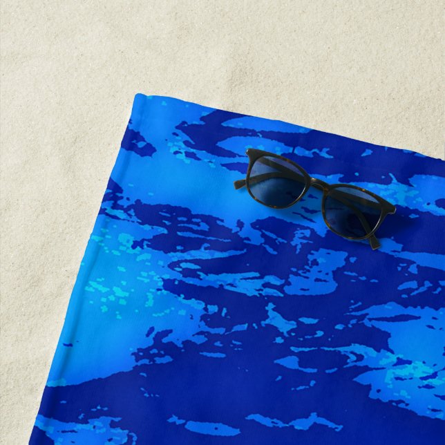 Toalha De Praia Marinho Profundo Personaliza Água Fresca Do Oceano (In Situ)