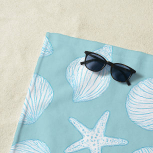 Toalha De Praia Marisco e Starfish - Víblias do Verão Costeiro