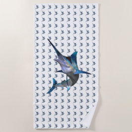Toalha De Praia Marlin Profile Beach Towel