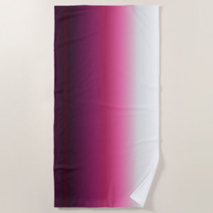 Toalha De Praia maroon ombre moderna abstrato magenta burgundy chi