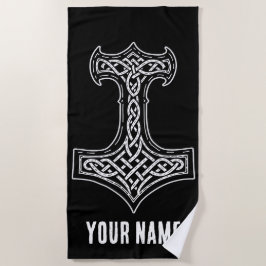 Toalha De Praia Martelo de Thor Mjolnir Nó