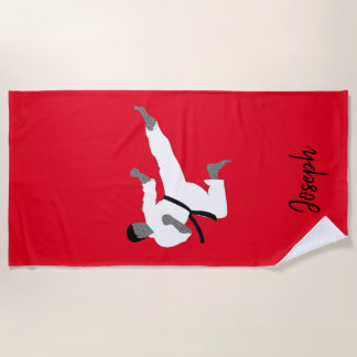 Toalha De Praia Martial Arts Boy Beach Towel Joseph