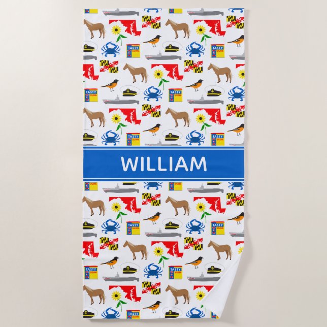 Toalha De Praia Maryland (Frente)