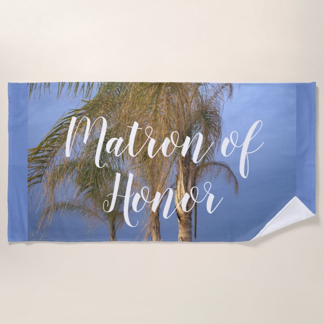 Toalha De Praia Matão de Honra Palm Trees Beach Towel (Frente)