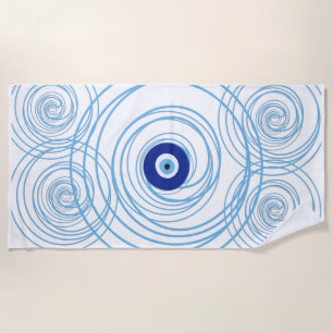 Toalha De Praia Mau de Proteção dos Olhos Spiral Verão